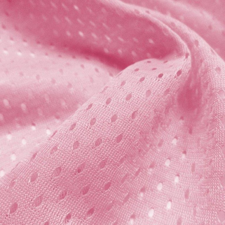 Stretch fabric mesh baby pink