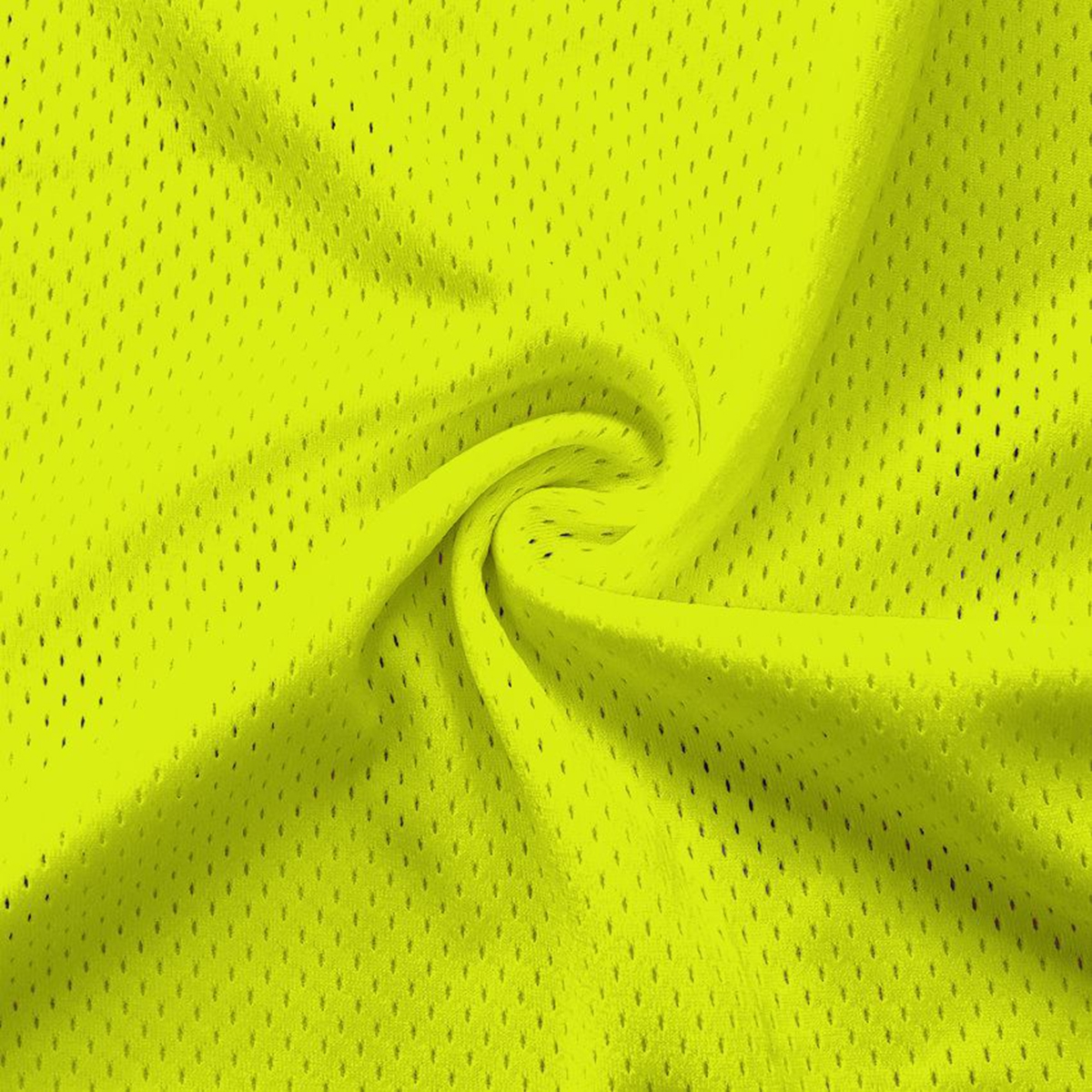 Neon Yellow Pro Mesh Heavy Jersey Fabric - Athletic Sports Mesh