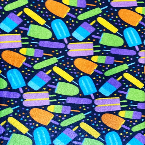 Popsicle Icecream Fleece Fabric