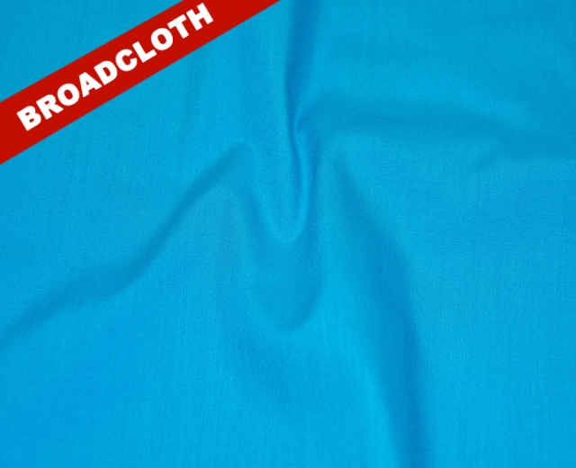 Blue Polyester/cotton Broadcloth Fabric 