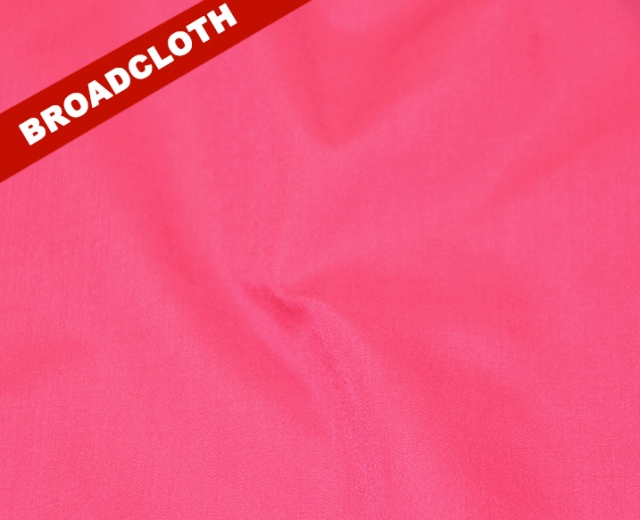 Fuchsia Polyester Cotton Broadcloth Fabric - Polyester Blend Cotton  Broadcloth Fabric By The Yard