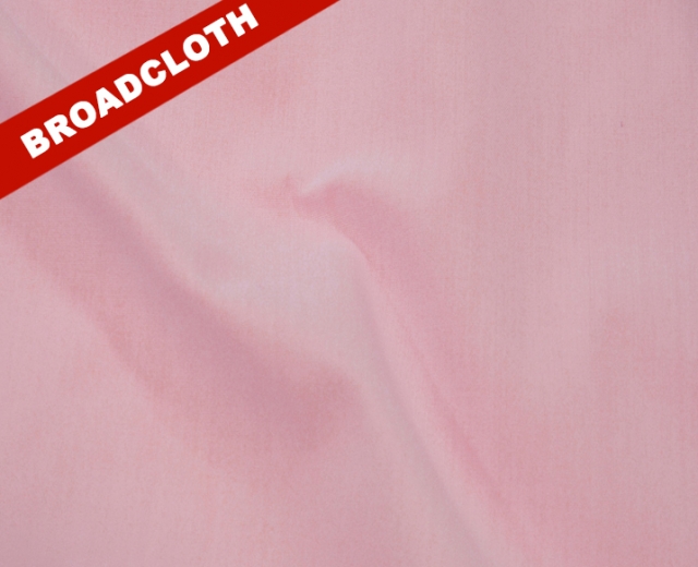 Baby Pink Polyester Cotton Broadcloth Fabric