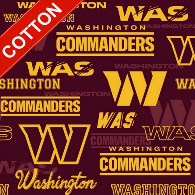 Washington Commanders AKA Redskins NFL Cotton Fabric