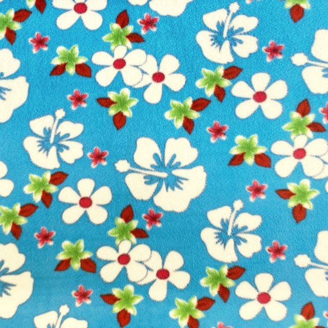 Tropical Hawaiian Fleece Fabric