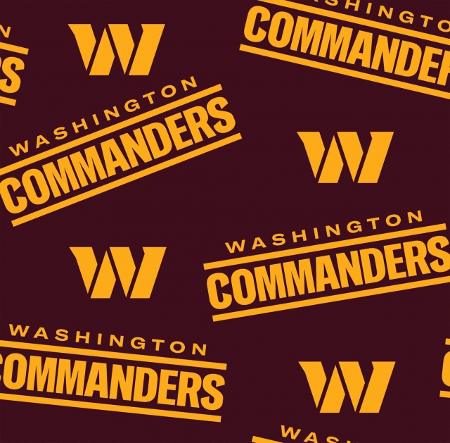 Washington Commanders AKA Redskins Allovers Fleece Fabric - NFL