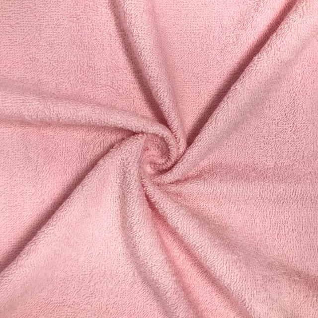 Pink Terry Cloth Fabric