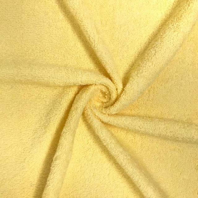 Yellow Terry Cloth Cotton Fabric - Fabric by the Yard