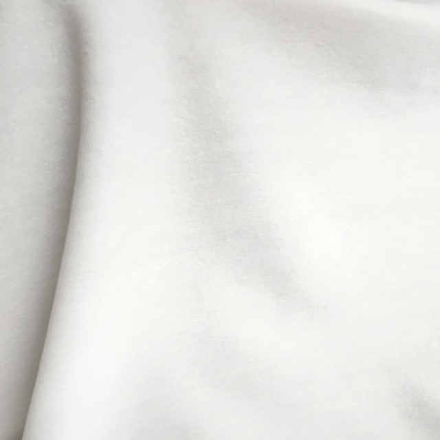 White Polyester Fleece Sweatshirt Fabric - Fabric by the Yard