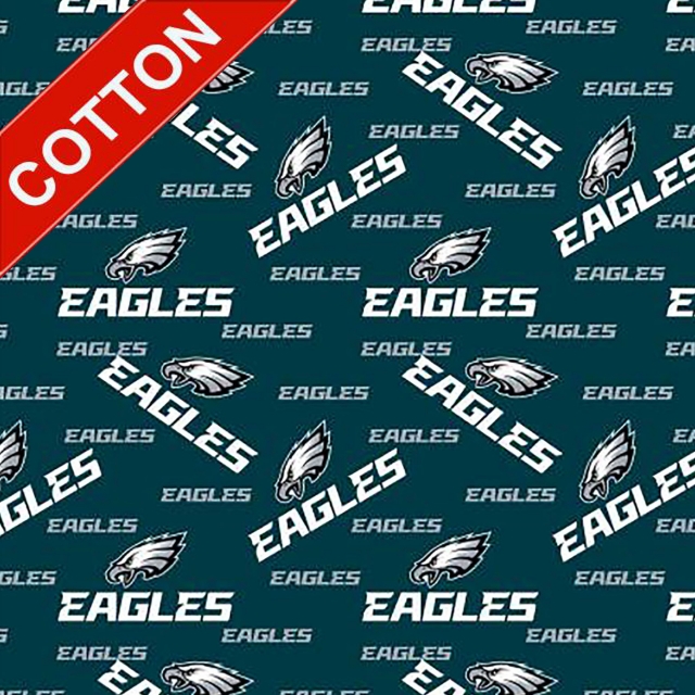 Philadelphia Eagles Allover <BR>NFL Cotton Fabric