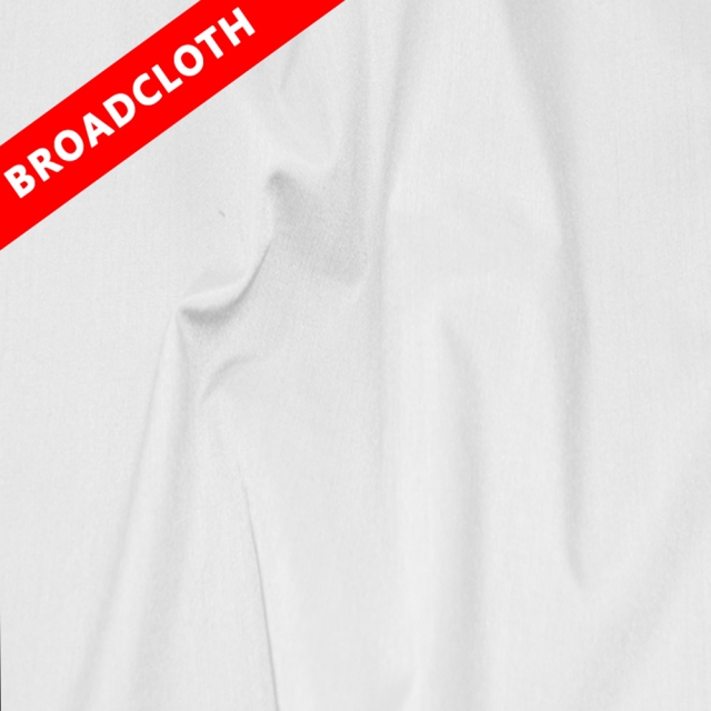 White Polyester Cotton Broadcloth Fabric