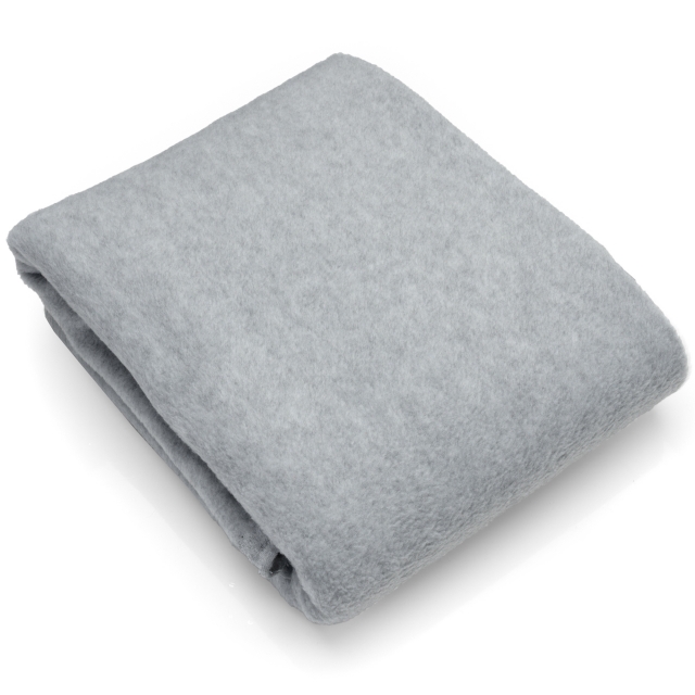 Heather Gray Solid Fleece Fabric