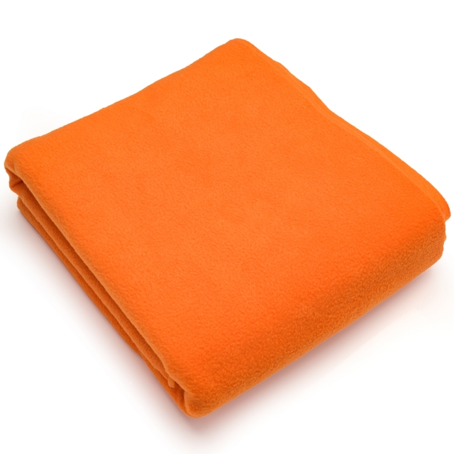 Orange Solid Fleece Fabric