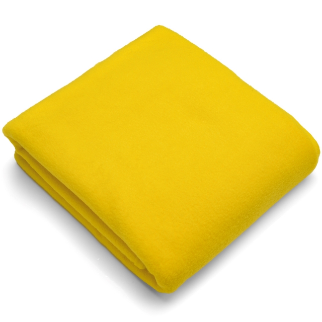 Canary Yellow Solid Fleece Fabric