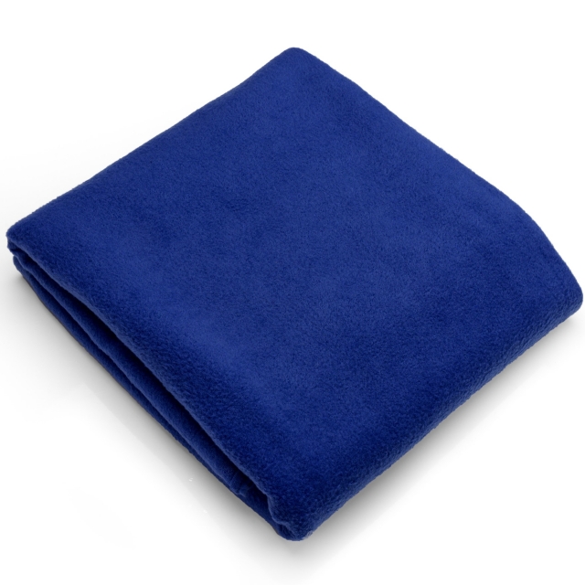 Royal Blue Solid Fleece Fabric