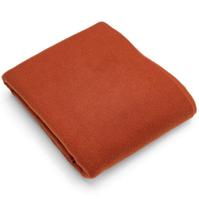 Rust Solid Fleece Fabric