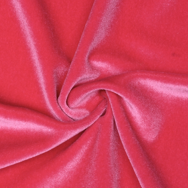 Fuchsia Stretch Velvet Fabric