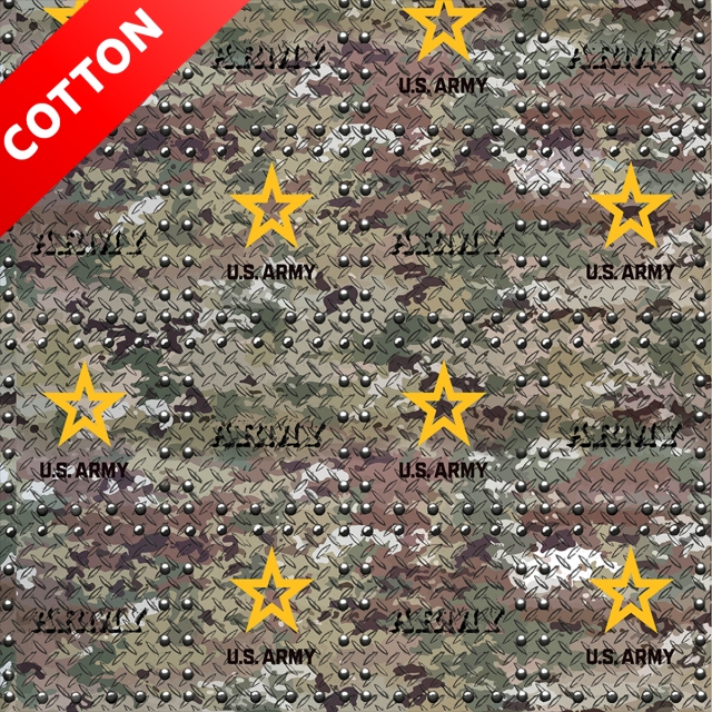 United States Army Grate Cotton Fabric