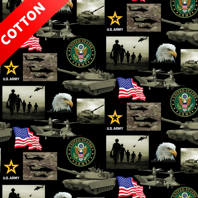 United States Army Cotton Fabric