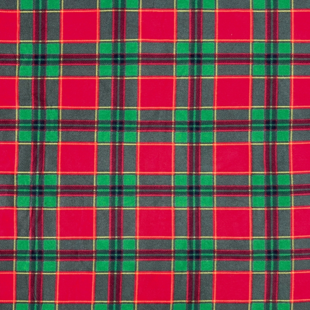 Christmas Plaid Fleece Fabric