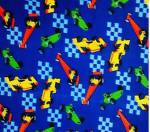 Race Cars Royal Fleece Fabric