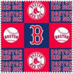 Boston Red Sox Blocks MLB Fleece Fabric