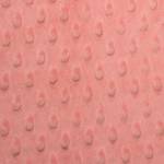 Coral Minky Dimple Dot Fabric