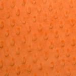 Orange Minky Dimple Dot Fabric