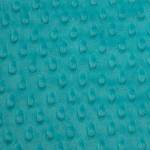 Teal Minky Dimple Dot Fabric