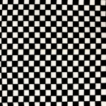 Black & White Checkered Fleece Fabric