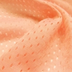 Peach Football Mesh Jersey Fabric