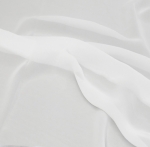 White Polyester Chiffon Fabric