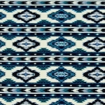 Southwest Stripe Navy Native American Fleece Fabric	