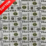 United States Army Heather Cotton Fabric