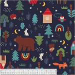 In The Woods Fleece Fabric