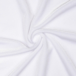 White Stretch Velvet Fabric	