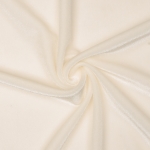 Ivory Stretch Velvet Fabric