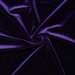 Purple Stretch Velvet Fabric