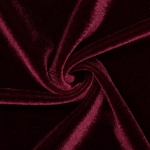 Burgundy Stretch Velvet Fabric