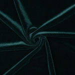 Hunter Green Stretch Velvet Fabric