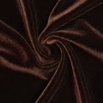 Brown Stretch Velvet Fabric