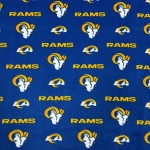 Los Angeles Rams Logo NFL Fleece Fabric