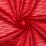 Red Micro Mesh Jersey Fabric