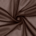 Brown Micro Mesh Jersey Fabric